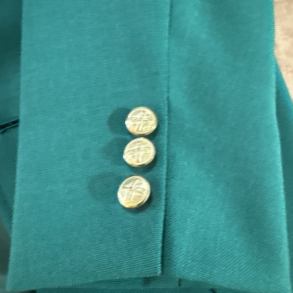Dickinson & Lee 38S Kelly Green Blazer Sport Coat Jacket USA Made Gold Buttons - Picture 2 of 12